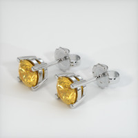<span>1.21</span>&nbsp;<span class="tooltip-light">Ct.Tw.<span class="tooltiptext">Total Carat Weight</span></span> Sapphire Earrings, 14K White Gold 3